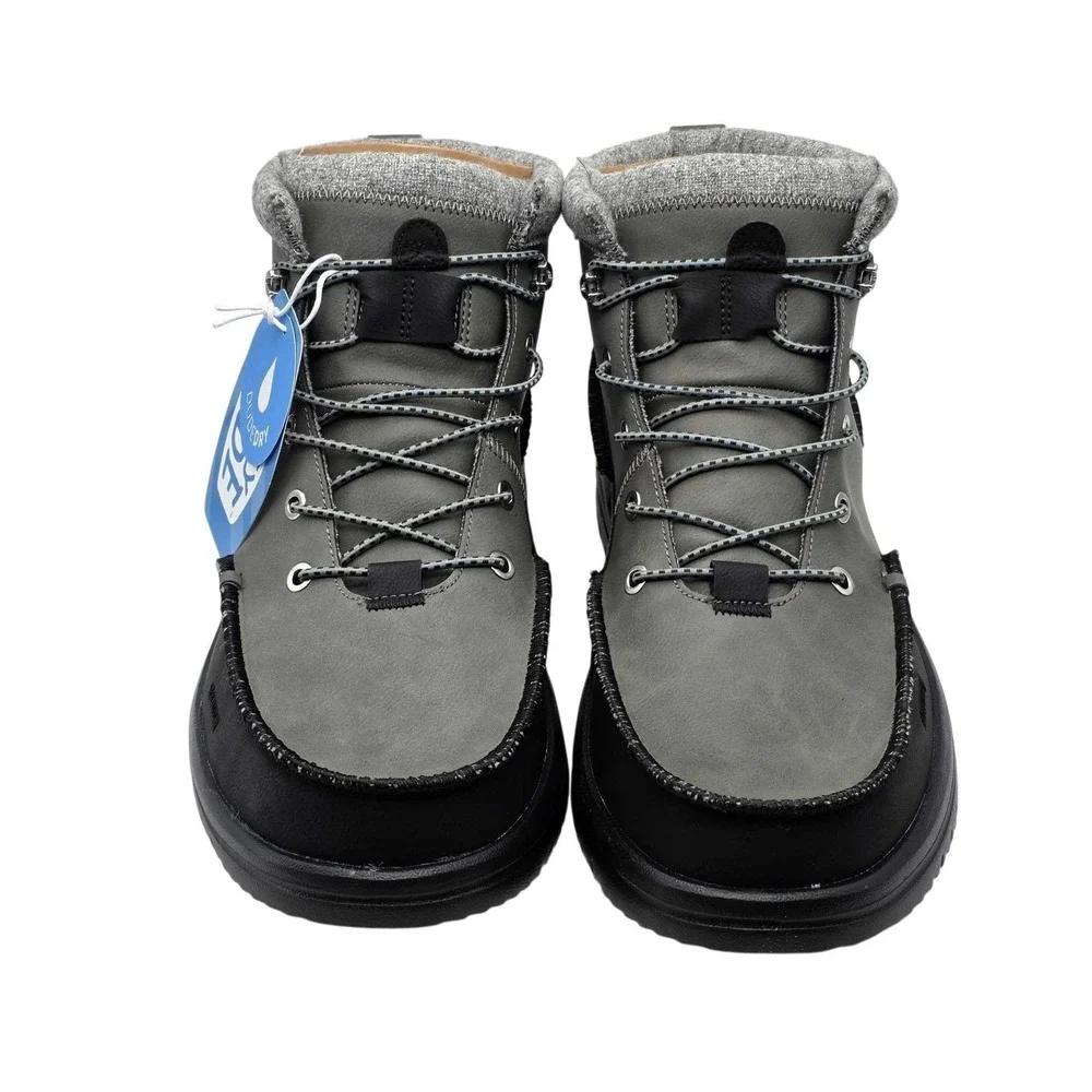 Hey Dude Bradley Classic Tumbled Hiking Boots Men's Size 13 Granite Grey NWT